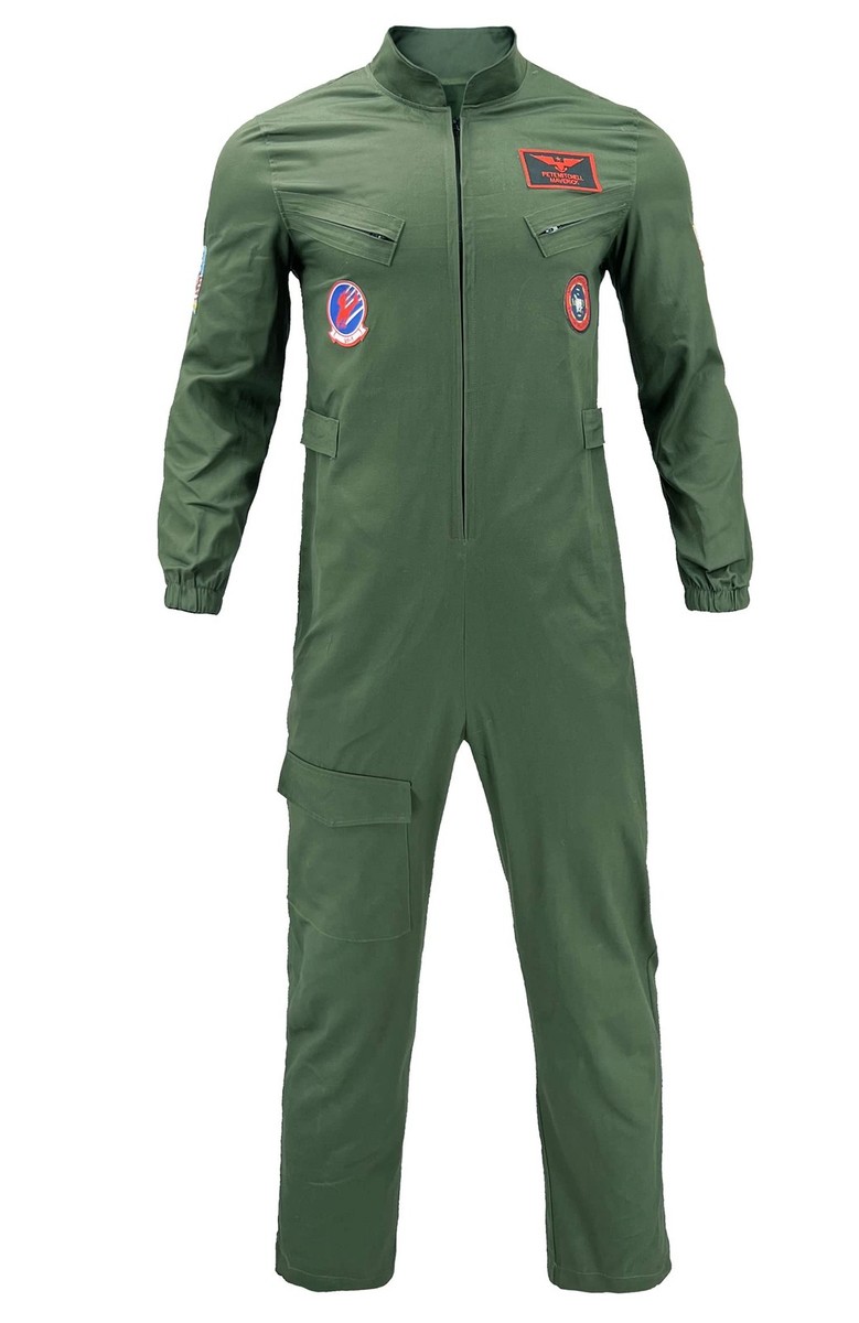 Sinkawa Jackets Maverick Flight Pilot Jumpsuit Halloween Cosplay