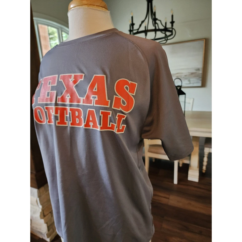 Camiseta Texas Softbol Russell Atlética Gris Manga Corta Adulto Mediana Foto 3 de 4