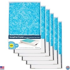 Crystal Cat Litter  Refill Tray with Lid, Fresh Scent, 4.3 Lb, Pack of 6