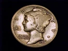 1916-P Mercury Dime, Very Good Grade