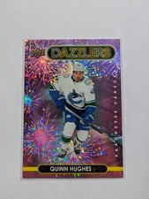 Quinn Hughes Dazzlers Pink DZ-95 2021-22 Upper Deck Canucks Insert NM