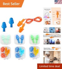 Ear Plugs for Swimming, Soft Ear Plugs for Sleeping Noise Cancelling, Reusabl...