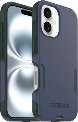 OtterBox iPhone 16 (Only) Commuter Series Case - Built-in Magnets - Slim & Tough