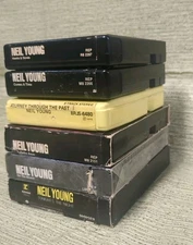 Lot of 6 Neil Young 8-Track Tape SPLICE, PAD GOOD ✅