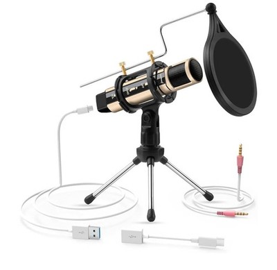 ZealSound Studio Recording Microphone Rose Gold