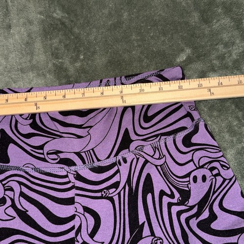 Disney Nightmare Before Christmas Pant Women's Medium Purple Black Swirly Ghost - Picture 4 of 8