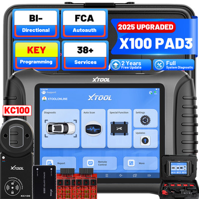 XTOOL X100 PAD3 Bidirectional Diagnostic Scanner IMMO ECU Coding Key Programmer