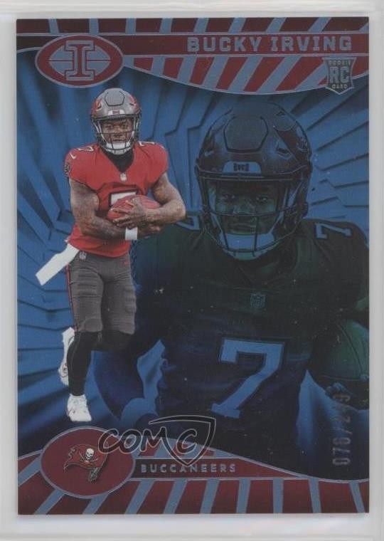 2024 Illusions Trophy Collection Light Blue /249 Bucky Irving #85 Rookie RC 0xi8