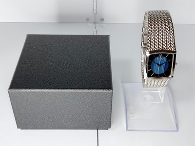 Vtg 1995 Seiko Credor 2F70-5380 Blue Banded Agate Stone Dial Qz