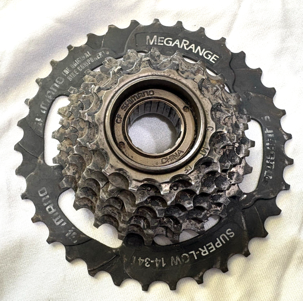 KAZmestreethiphoplevistussychampion Shimano Super-Low 14-34T Megarange MF-TZ37 7 Speed Freewheel