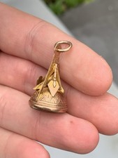 9ct Gold Victorian Masonic Seal Fob Pendant 4.8 Grams