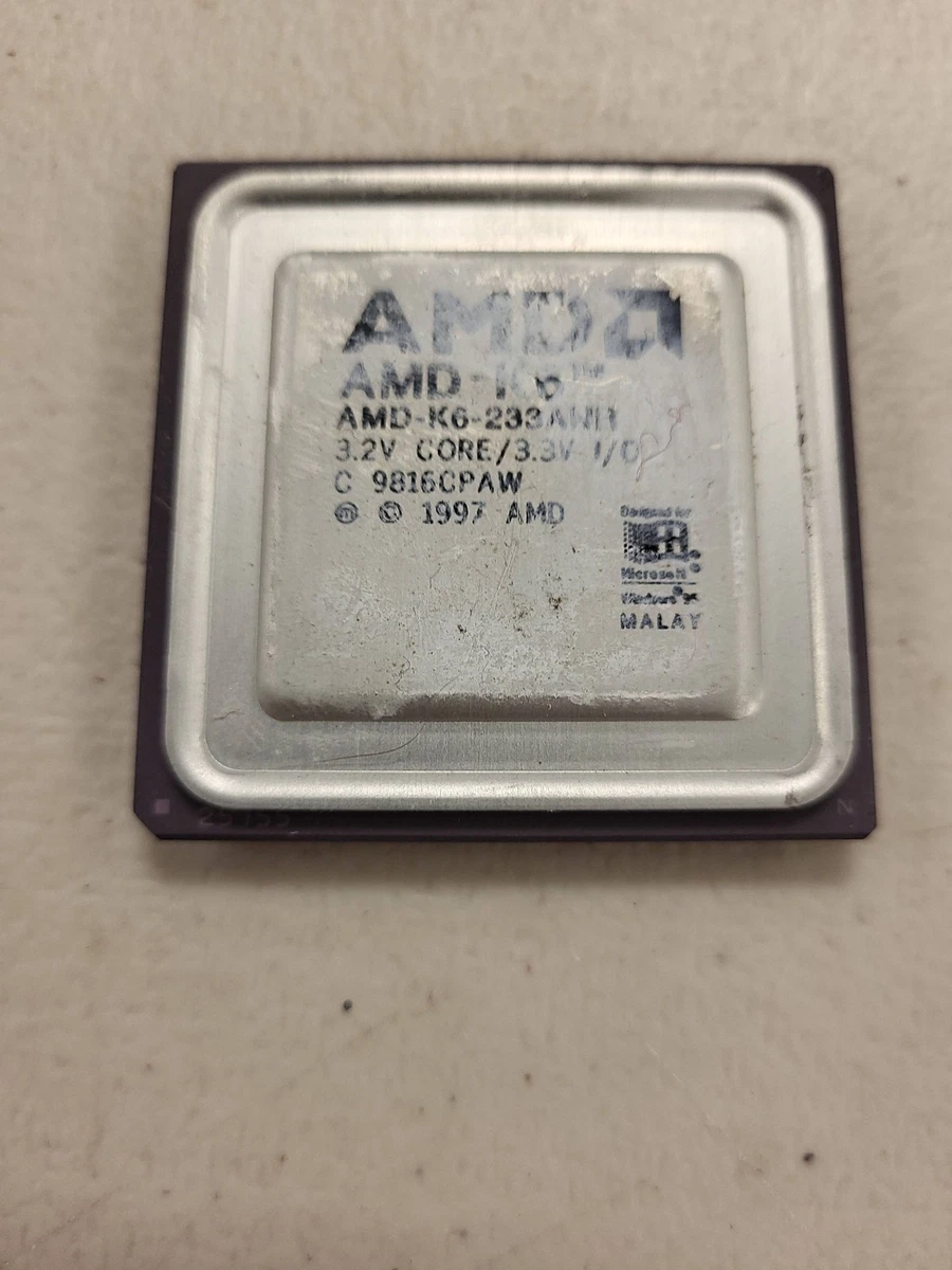 AMD K6-2 400MHz CPU 1998製 AMD K6-2 400MHz CPU 1998製 パソコンパーツの歴史 デスクトップ