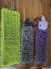 Lot Of 3 NORWEX Chenille Dry Mop Pad Microfiber Pet To Dry Hand Towel Kids