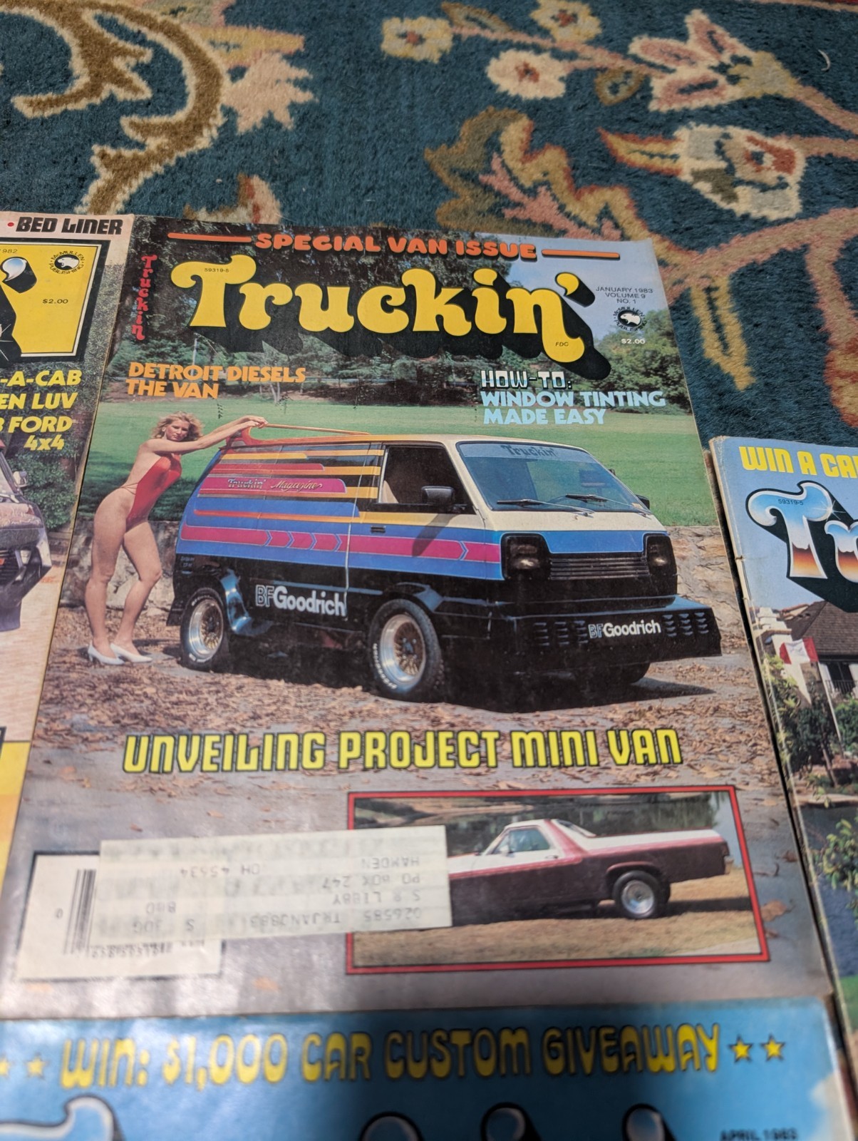Truckin 1982-83 Custom Van & Truck Magazines Rare Lot Of 5  thumbnail 3