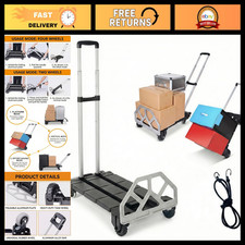 Heavy Duty 3-in-1 Folding Hand Truck, 500 lbs Capacity, Collapsible Dolly Cart