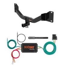 Curt Class 1 Trailer Hitch & 3-to-2 Wire Taillight Converter for BMW 328i xDrive