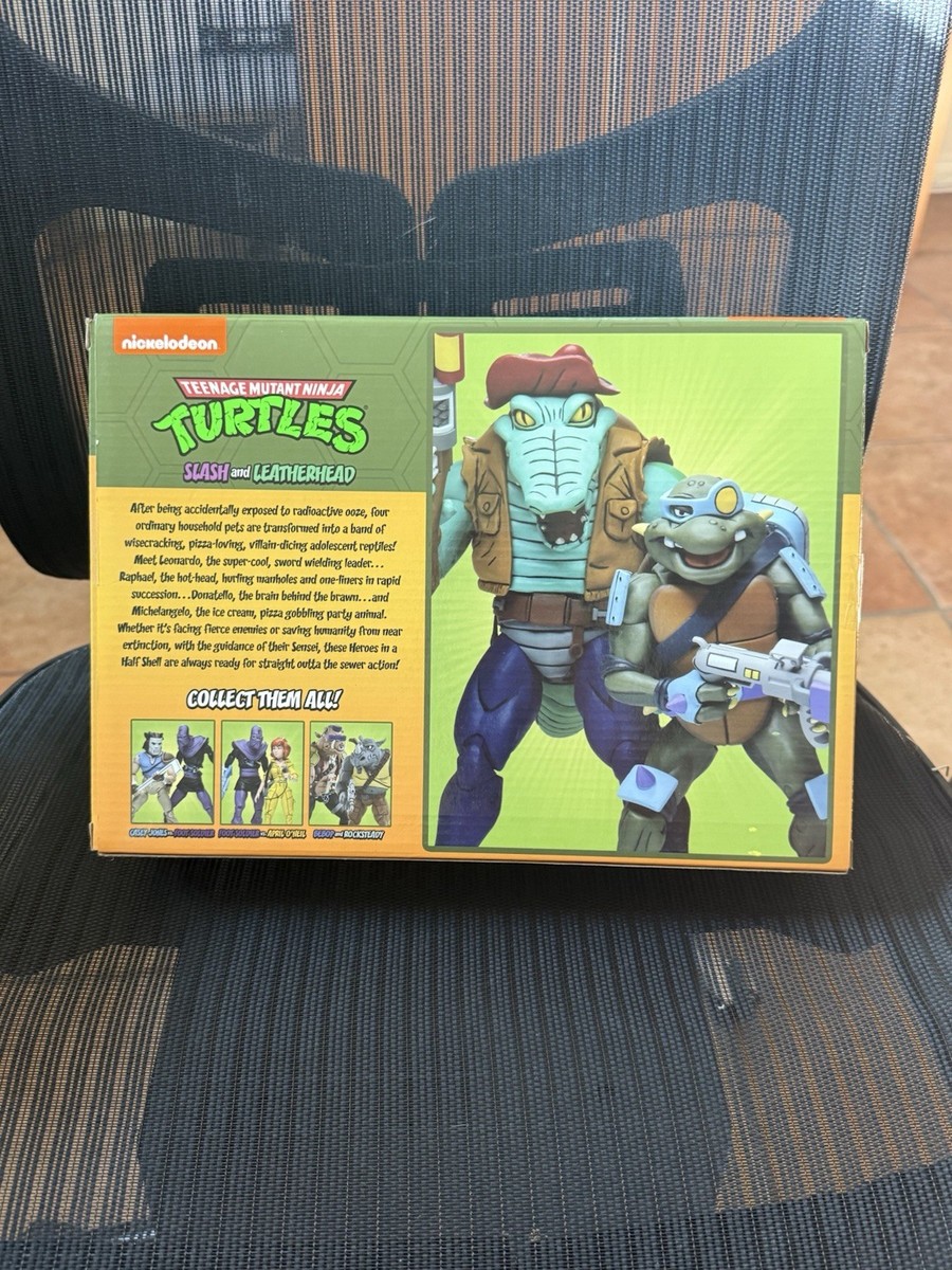 ネカ　ミュータント　タートルズ　スラッシュ　レザーヘッド　neca TMNT Teenage Mutant Ninja Turtles NECA Leatherhead and Slash (Cartoon)