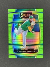 Frankie Montas 2022 Panini Select Neon Green #'d /99 Athletics - #66
