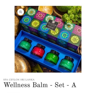 SPA CEYLON SRI LANKA Wellness Balm - Set - A