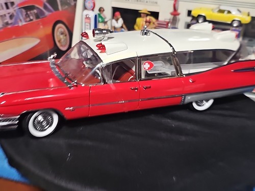 VINTAGE Precision Miniatures 59 Cadillac Superior Crown Royale Ambulance Sunset - Picture 16 of 24