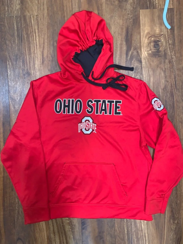 Nike Red Ohio State Pullover Hoodie with Logo XL With Defects NCAA Hoodie Sports