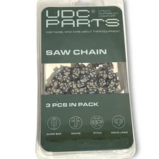 UDC 3pack 20" Guide Bar Chainsaw Chain, .050 Gauge, Pitch .325, Drive links 72