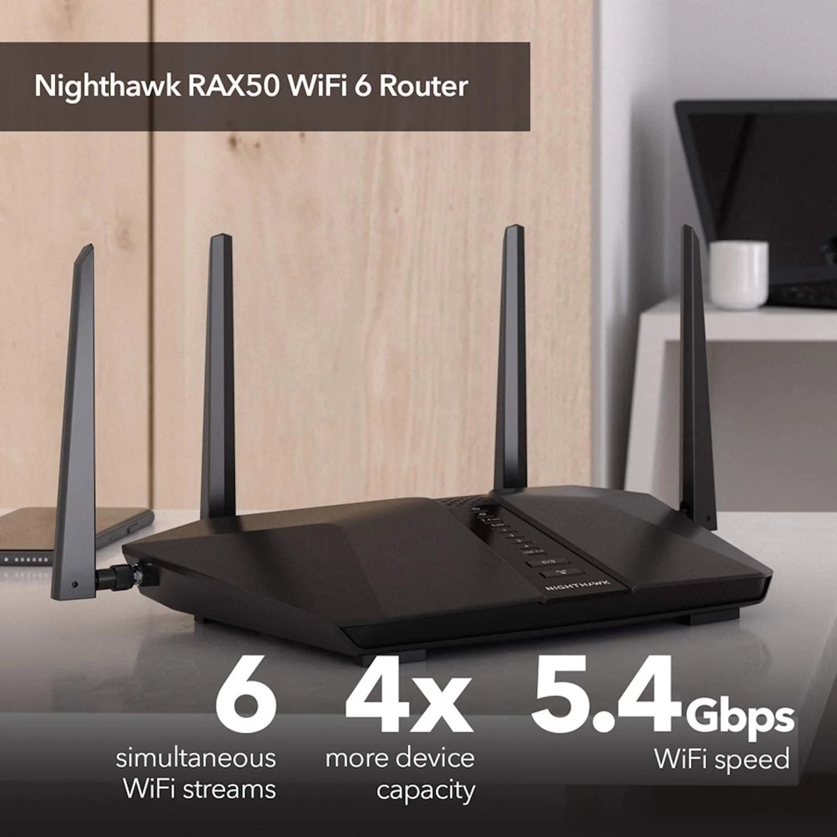 NETGEAR AX5400 WiFi 6ルーター【ジャンク】 台数限定】ネットギアジャパン RAX50-100JPS AX5400 NIGHTHAWK