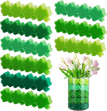 72 Pcs St. Patrick'S Day Decoration Shamrock Vase Filler 6 Colors Irish Green Sh