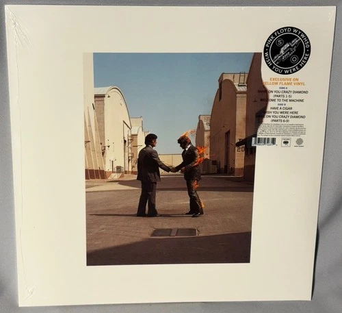 LP PINK FLOYD Wish You Were Here (YELLOW FLAME Vinyl, Sony 2025) NEW MINT SEALED