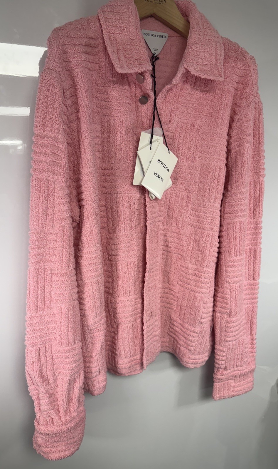 BOTTEGA VENETA Woven-Jacquard Toweling Shirt Size Large GENUINE RRP £1140 #M2 image 6