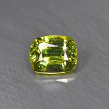 0.27Ct Cushion_Superior Natural Green Demantoid Garnet Gemstone