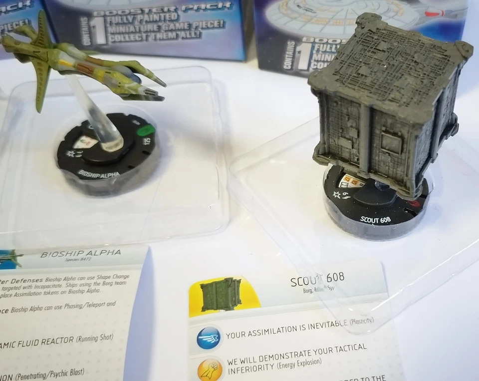 Star Trek Heroclix Tactics 3 III Lotto 3 Miniaturas Scout 608 Halik Bioship Foto 3 de 3