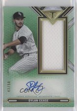 2021 Topps Triple Threads Single Jumbo Relics Emerald 43/50 Dylan Cease Auto 6fs