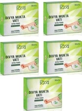 Pack of 5 Mukta Vati Divya Extra Power 600 tabs total  Pure Herbal Exp 2030
