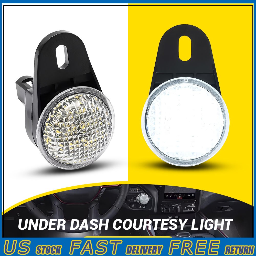 White LED Under Dash Courtesy Footwell Light Fit for Dodge Ram Durango 2013-2023