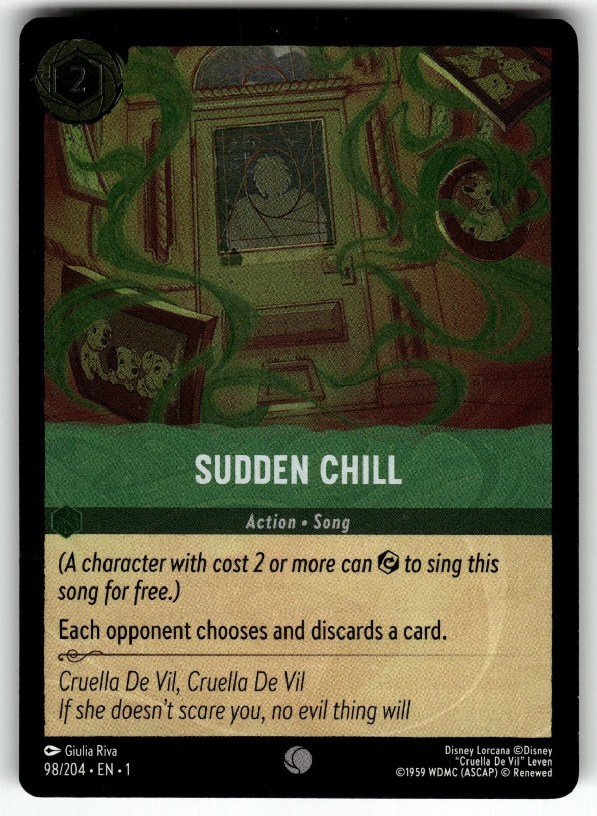 Sudden Chill 98/204 Common The First Chapter Lorcana Cold Foil Near Mint