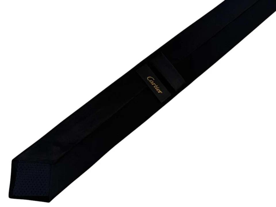 Corbata Cartier Vintage Corbata Italiana 100% SEDA Para Hombre 60X2.75" Foto 2 de 4