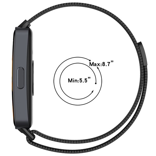 Milanese Steel Watch Band For Huawei Band 10/9/8 Watch Strap Magnetic Bracelet - 第 3/20 張圖片