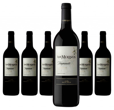 6 x Los Molinos Tempranillo Valdepenas D.O. Felix Solis