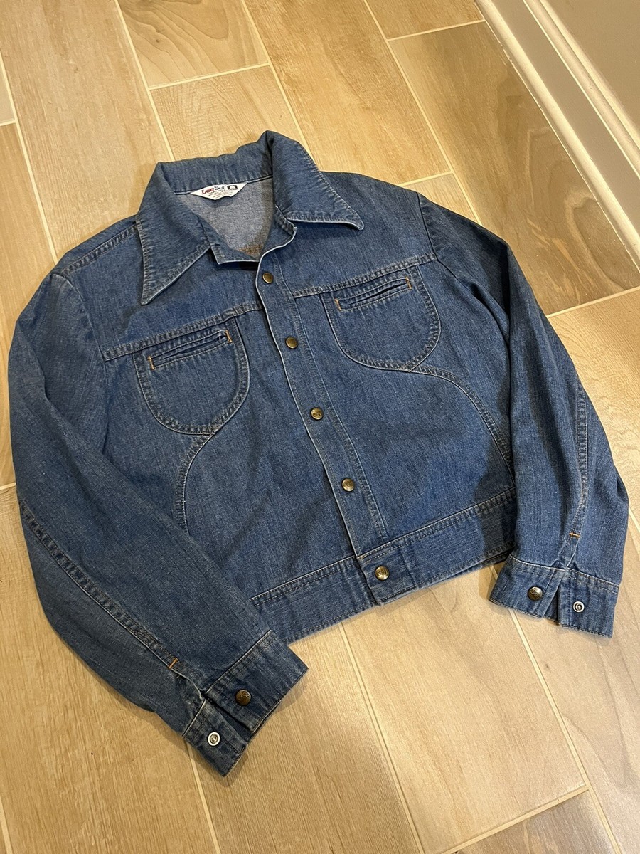 ジャケット・アウター vintage 70s made in USA lee set denim bd Vintage Lee Set Denim Shirt / Jacket Blue Large Indigo