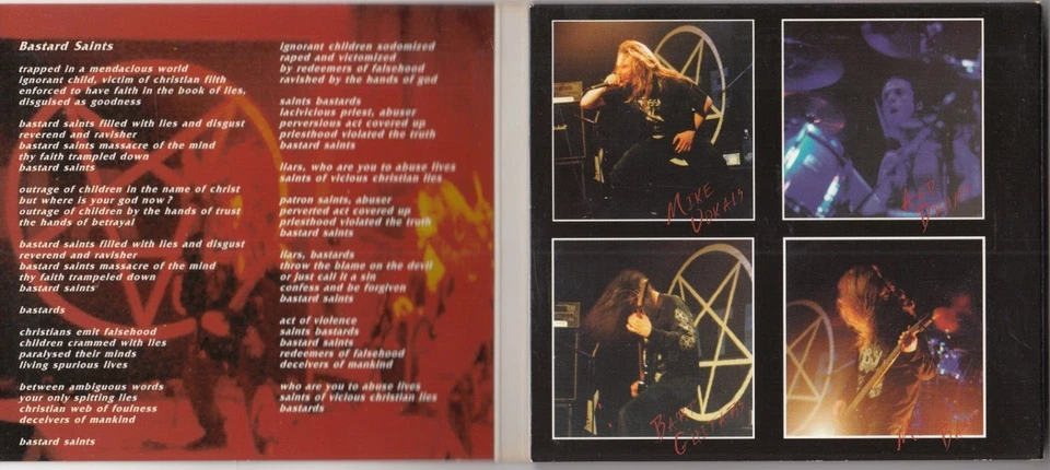 Sinister – Bastard Saints CD 1997 Nuclear Blast America NB 183-2 DIGIPAK METAL Foto 2 de 3