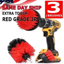 3 Drill Brush Set Power Scrubber Drill Attachment For Carpet Tile Grout Cleaning