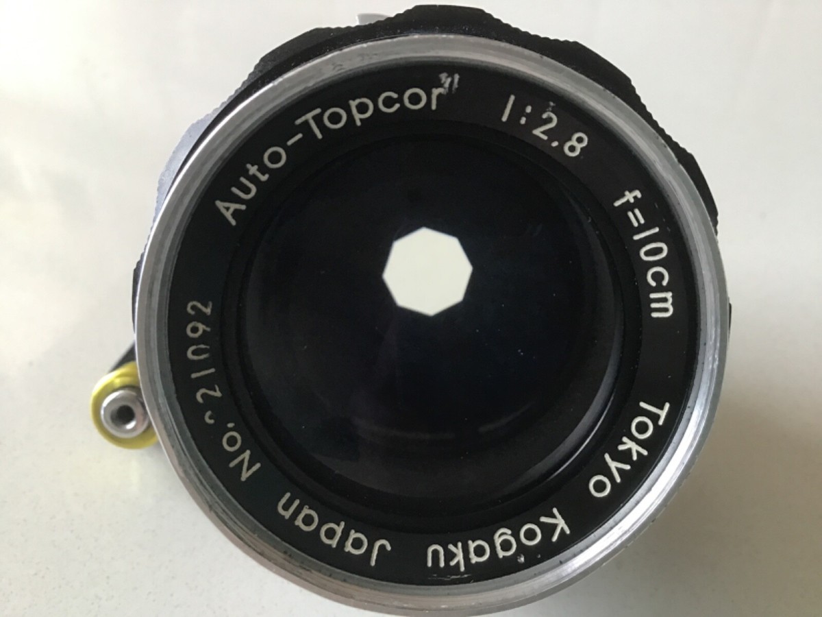 TOKYO KOGAKU JAPAN TELE AUTO-TOPCOR 1:2.8 F=10 CM BAYONET LENS