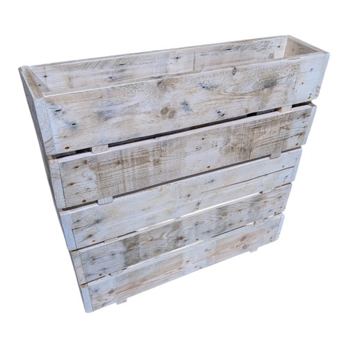 Long Rustic Planter Trough - Home - Garden - Patio Decor - Eco Friendly - Picture 6 of 7
