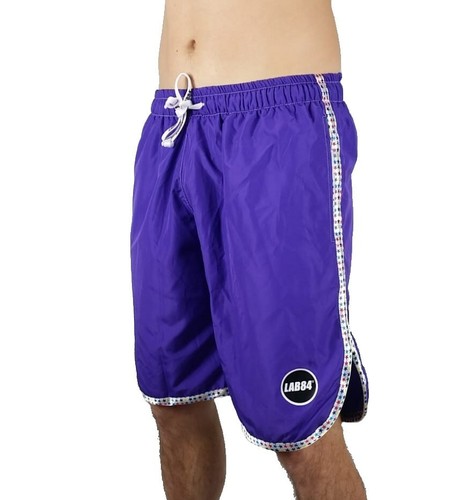 Lab84 Pantaloncini Costume Shorts Mare Sport S7 SHM1002Combo Viola | eBay