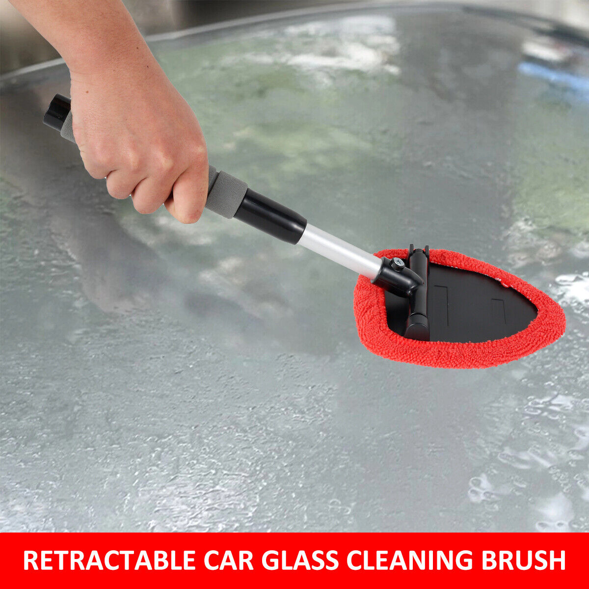 Retractable Car Windscreen Cleaner Tool Car Window Cleaner Inside