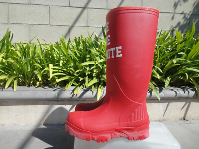 Undercover Jun Takahashi RAIN BOOTS Red or Yellow Rubber, Wmns Sz