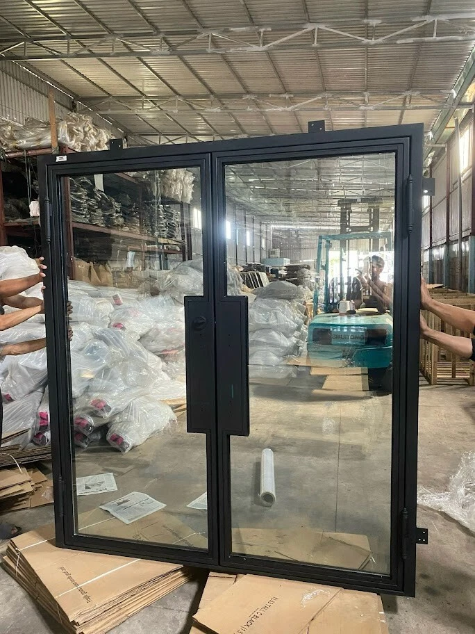 Iron Double Exterior Door Clear 72"*81" Customize Door Any Size Color Left hand - Image 3 of 3