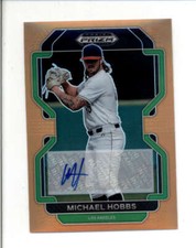 MICHAEL HOBBS 2022 PRIZM DRAFT PICKS ROOKIE ORANGE PRIZMS AUTO #19/20 BC9173