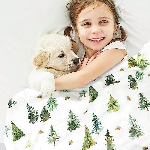 Baby Blanket for Boys Soft Lightweight 30 x 40 Inch (Pack of 1) Green Pine - Bild 2 von 7